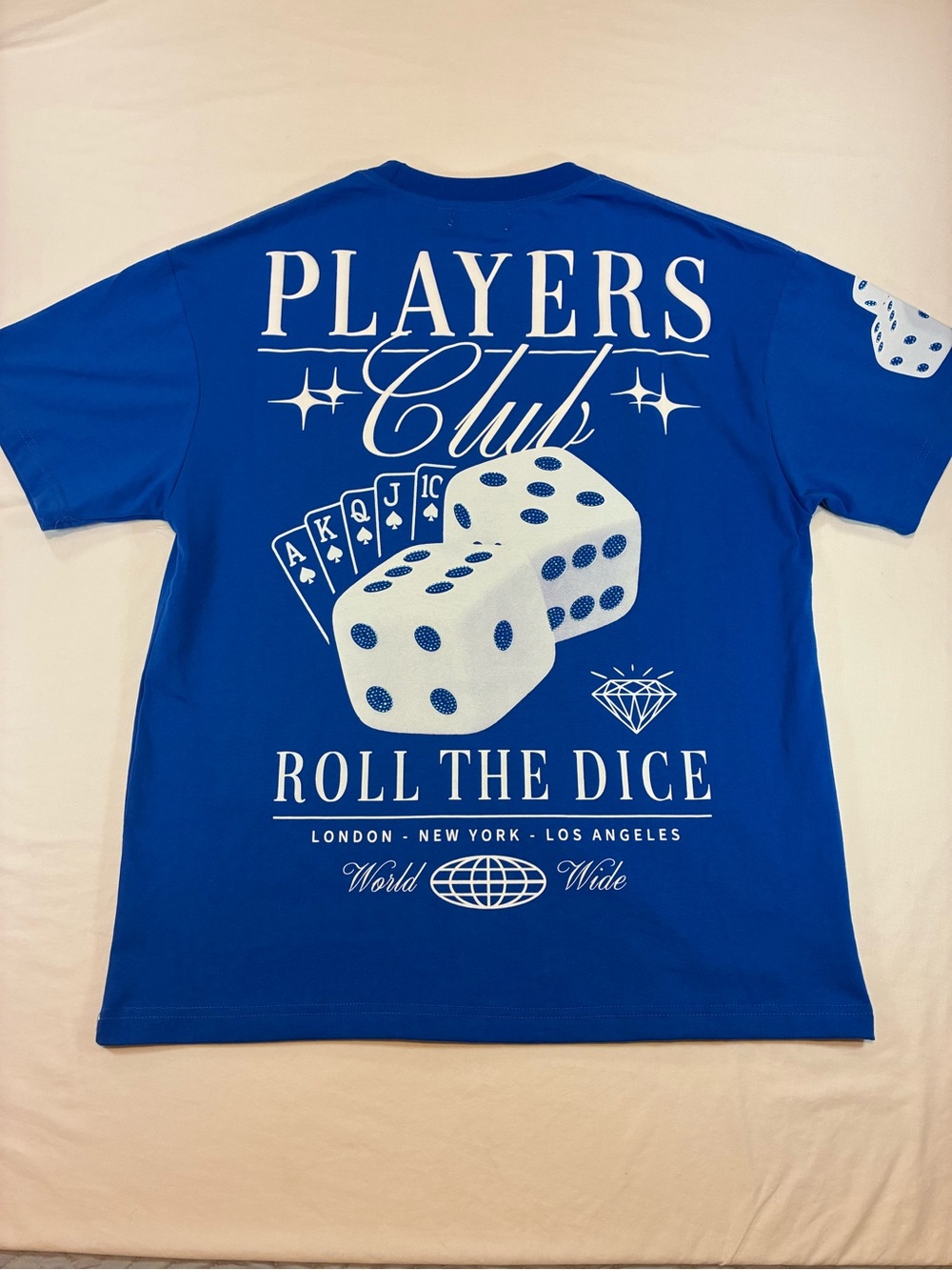 Players Club- Roll the Dice Blue Graphic Tee